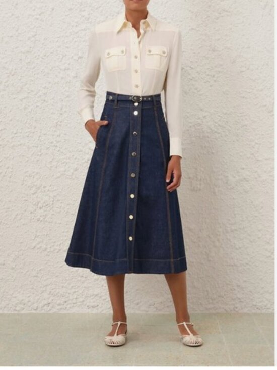 Zimmermann Dresses & Skirts - AUTH Zimmermann Aline denim skirt size 0